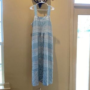 Patagonia tencel and hemp teal/sea green maxi dress